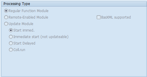Function Module types in SAP ABAP