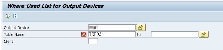 SAP Report RSPO0040 Selection Screen